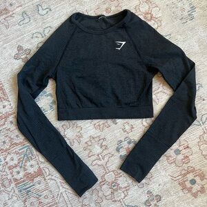 Gymshark Vital Seamless Long Sleeve Crop Top - Small